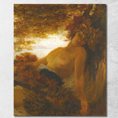 Autunno Herbert James Draper hjd4 quadro stampato su tela