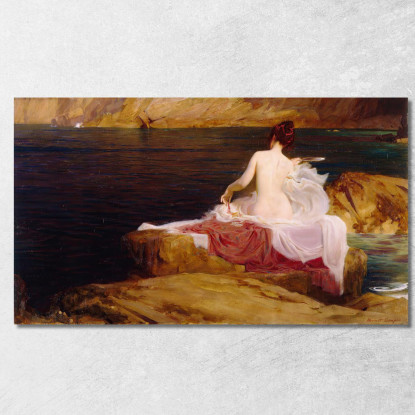 Isola Di Calipso Herbert James Draper hjd7 quadro stampato su tela