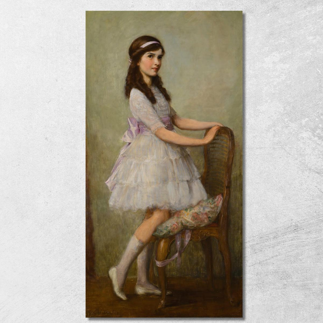 Ritratto Della Signorina Barbara De Selincourt Herbert James Draper hjd12 quadro stampato su tela Ritratto Della Signorina Barbara De Selincourt Herbert James Draper hjd12 quadro stampato su tela