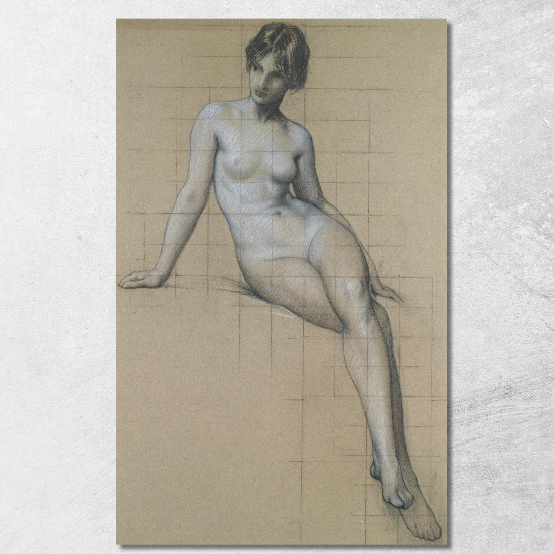 Studio Per Il Kelpie Herbert James Draper hjd13 quadro stampato su tela Studio Per Il Kelpie Herbert James Draper hjd13 quadro stampato su tela