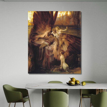 Il Lamento Per Icaro Herbert James Draper hjd15 quadro stampato su tela
