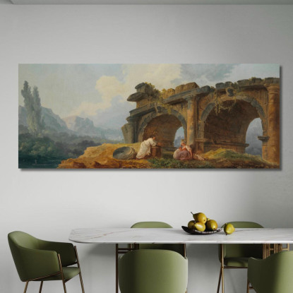 Archi In Rovina Hubert Robert hrb21 quadro stampato su tela