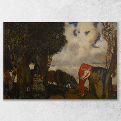 Ifigenia Alle Corti Franz von Stuck fvs43 quadro stampato su tela