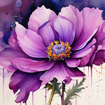 pintura de flores